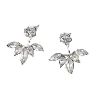 Crystal Ear Jacket Earrings